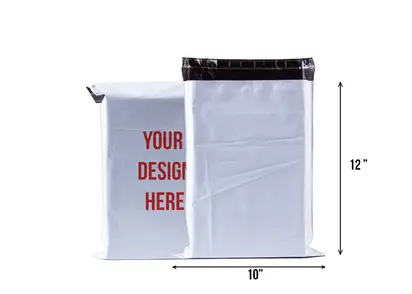 10 x 12 in Courier Polybags Design Custom Courier Poly Bags