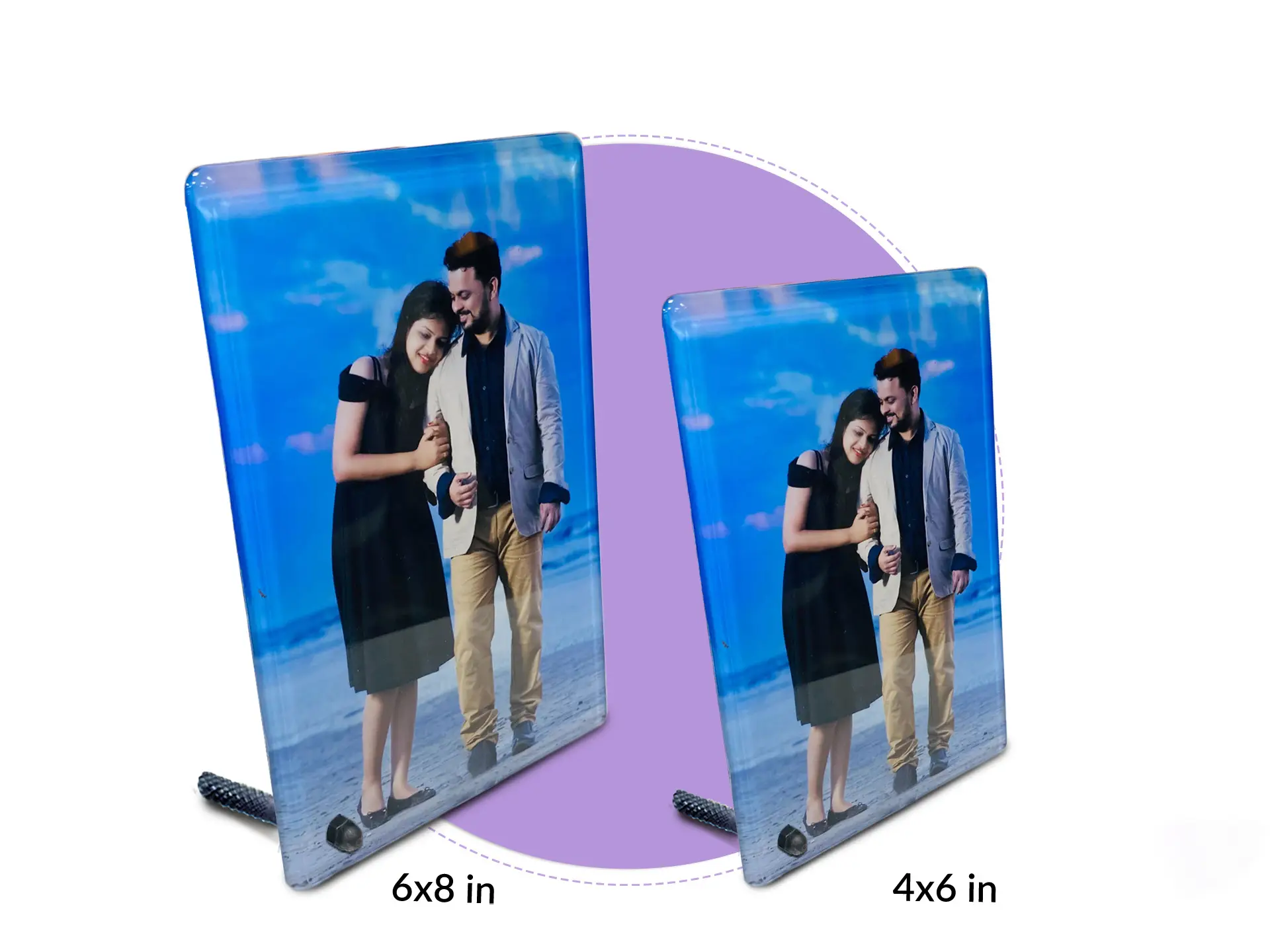 Acrylic Desktop Photo Prints Size Chart