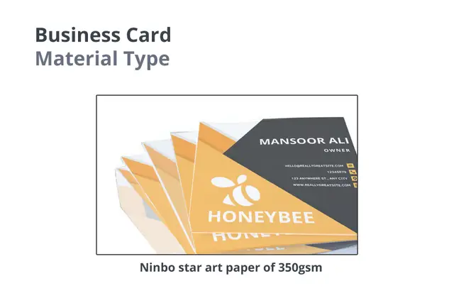 U Shape Business Card