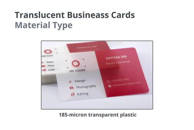 Translucent Business Cards