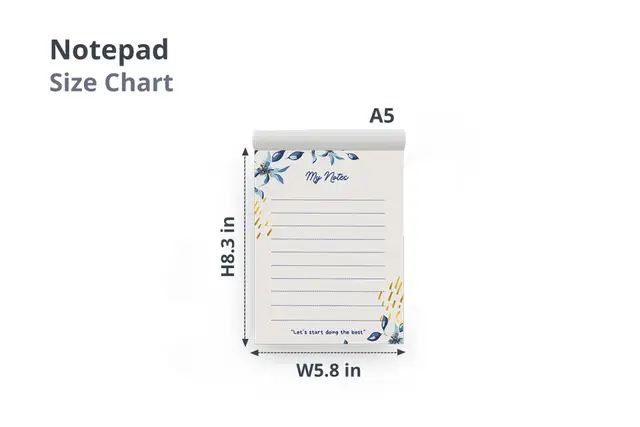 A5  size Notepad