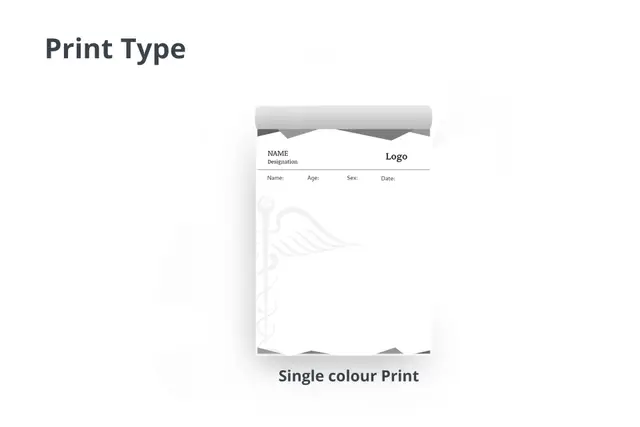 Black and White Printing Notepads