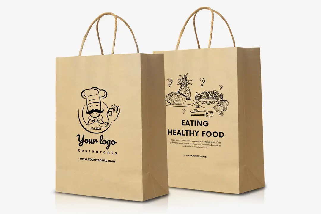 Custom Crafted Brown Paper Bags - Order Online - Printo.in