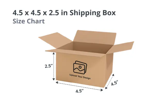 4.5 x 4.5 x 2.5 in Shipping Box