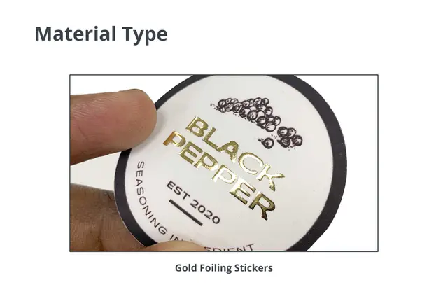 Gold Foiling Stickers