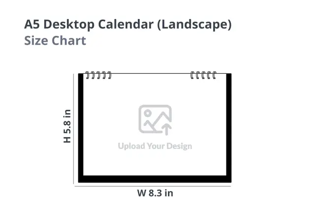 A5 Desktop Calendar (Landscape)