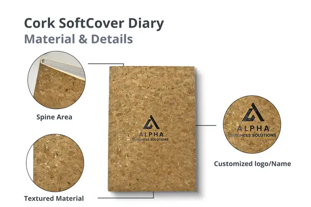 Cork Softcover Diary