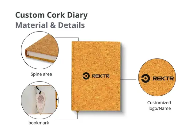 Hardcover Cork Diary