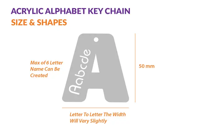 Alphabet with Name Keychain