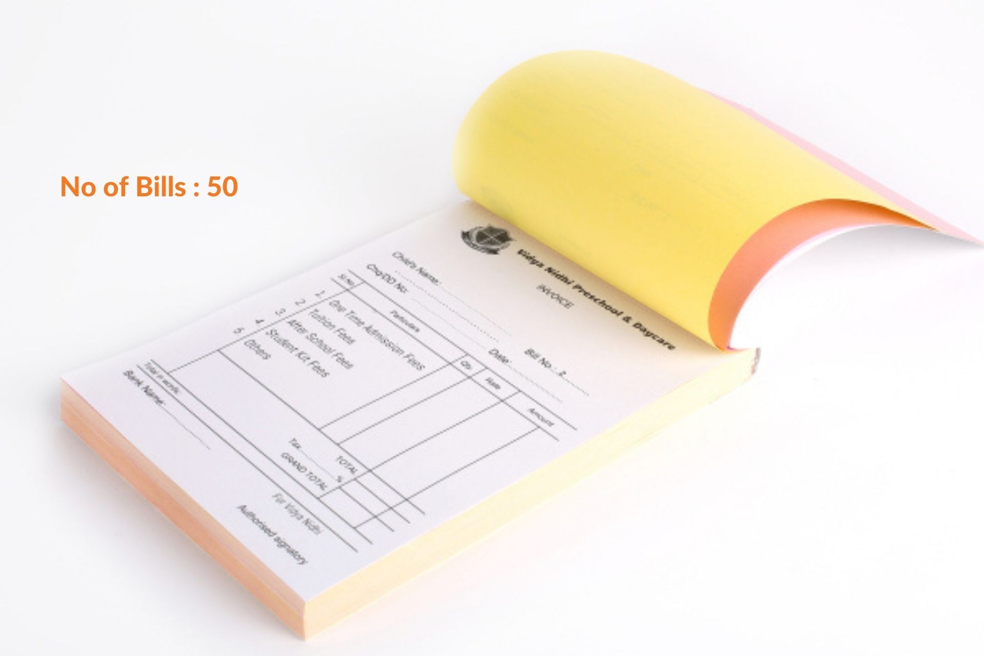 Simple Invoice Bill Bill Books Design | Customize Online | Printo