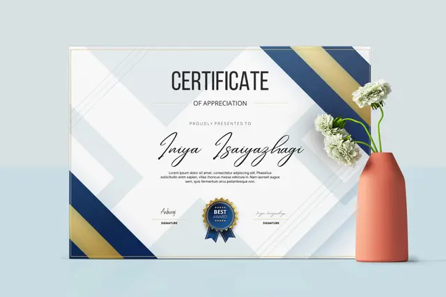 Standard Paper Certificates