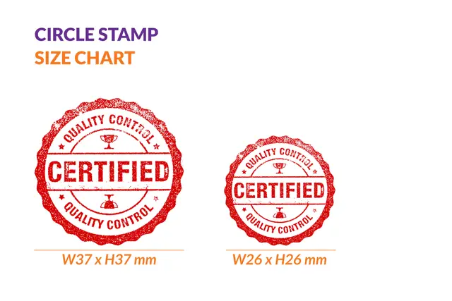 Circle Rubber Stamp