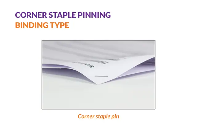 Corner staple pinning