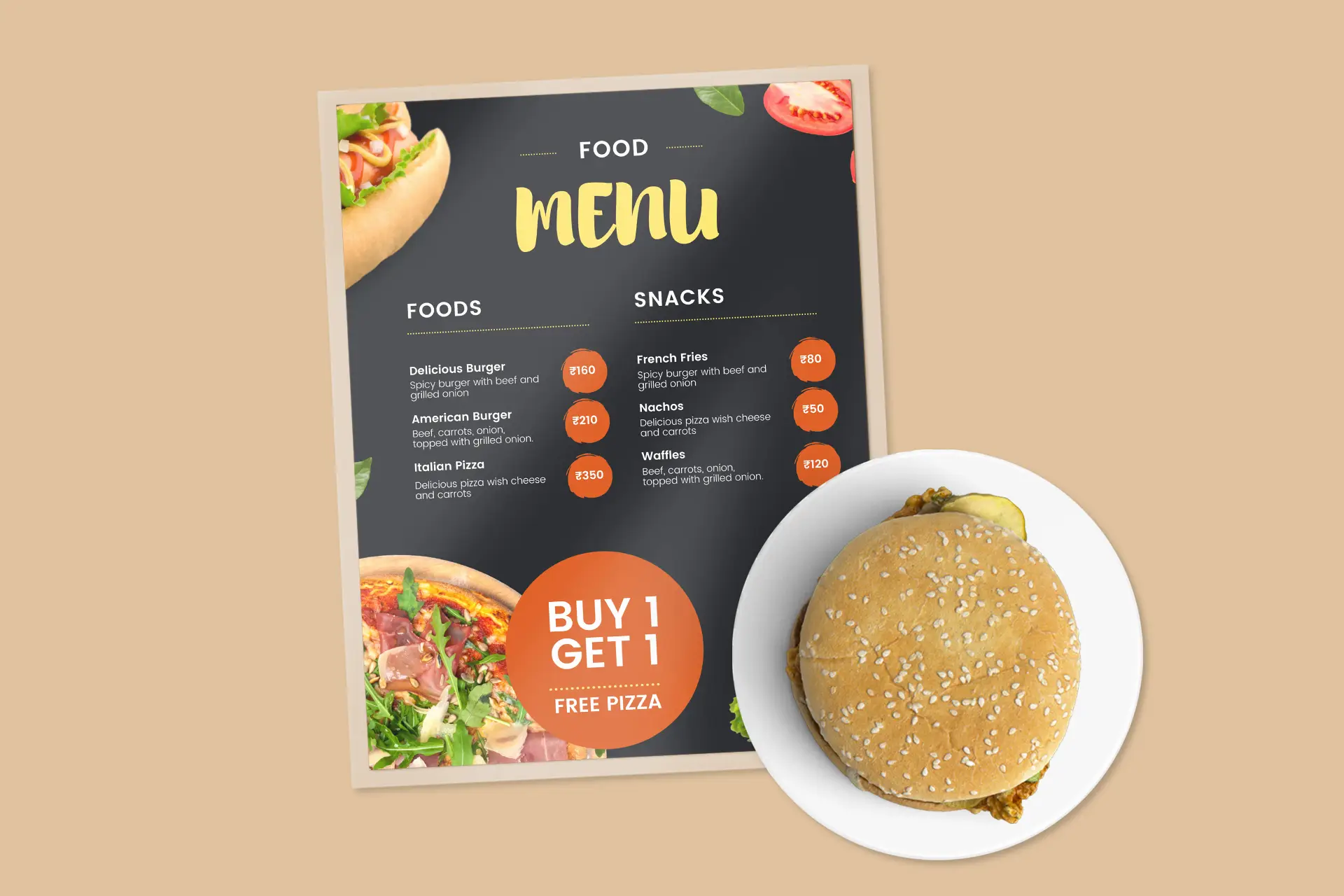 Pouch Laminated Menu Cards
