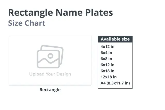 Rectangle Name Plates