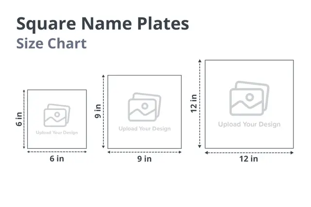 Square Name Plates
