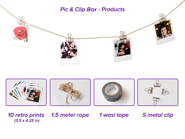 Pic&Clip Decor Box (incl 10 photo print & 5 clips)
