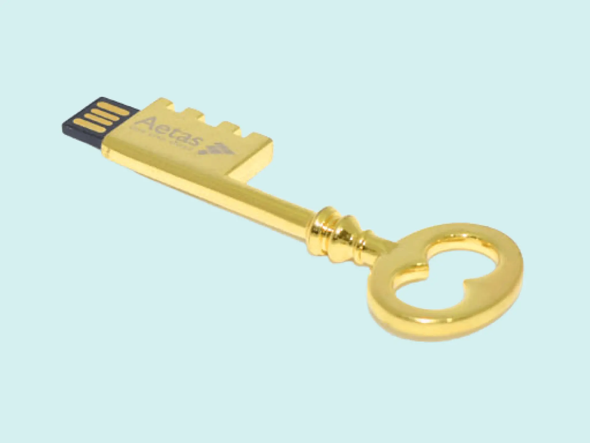 Customized Gold Key Pendrive 