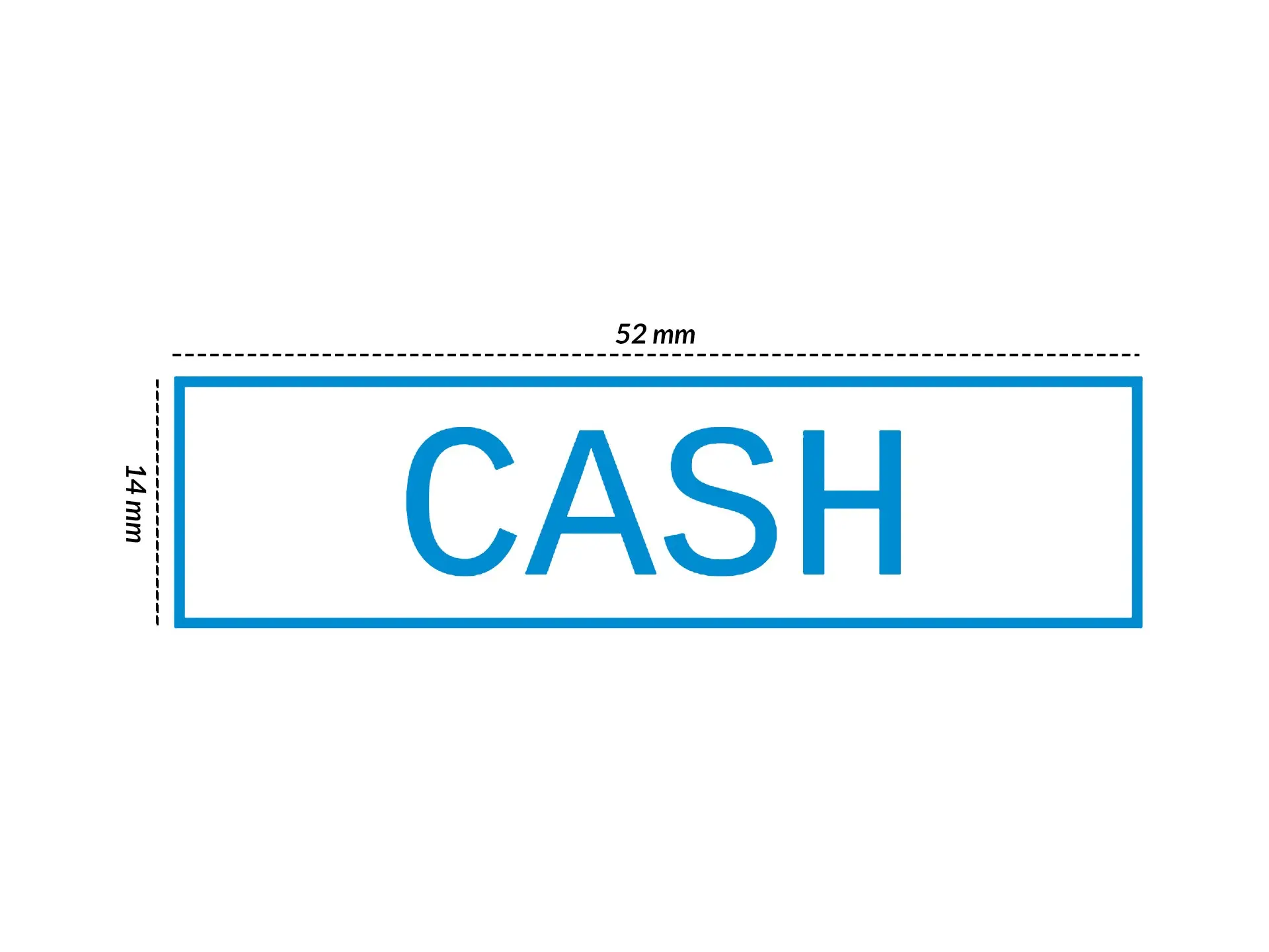 Customized Cash Rubber Stamp Template