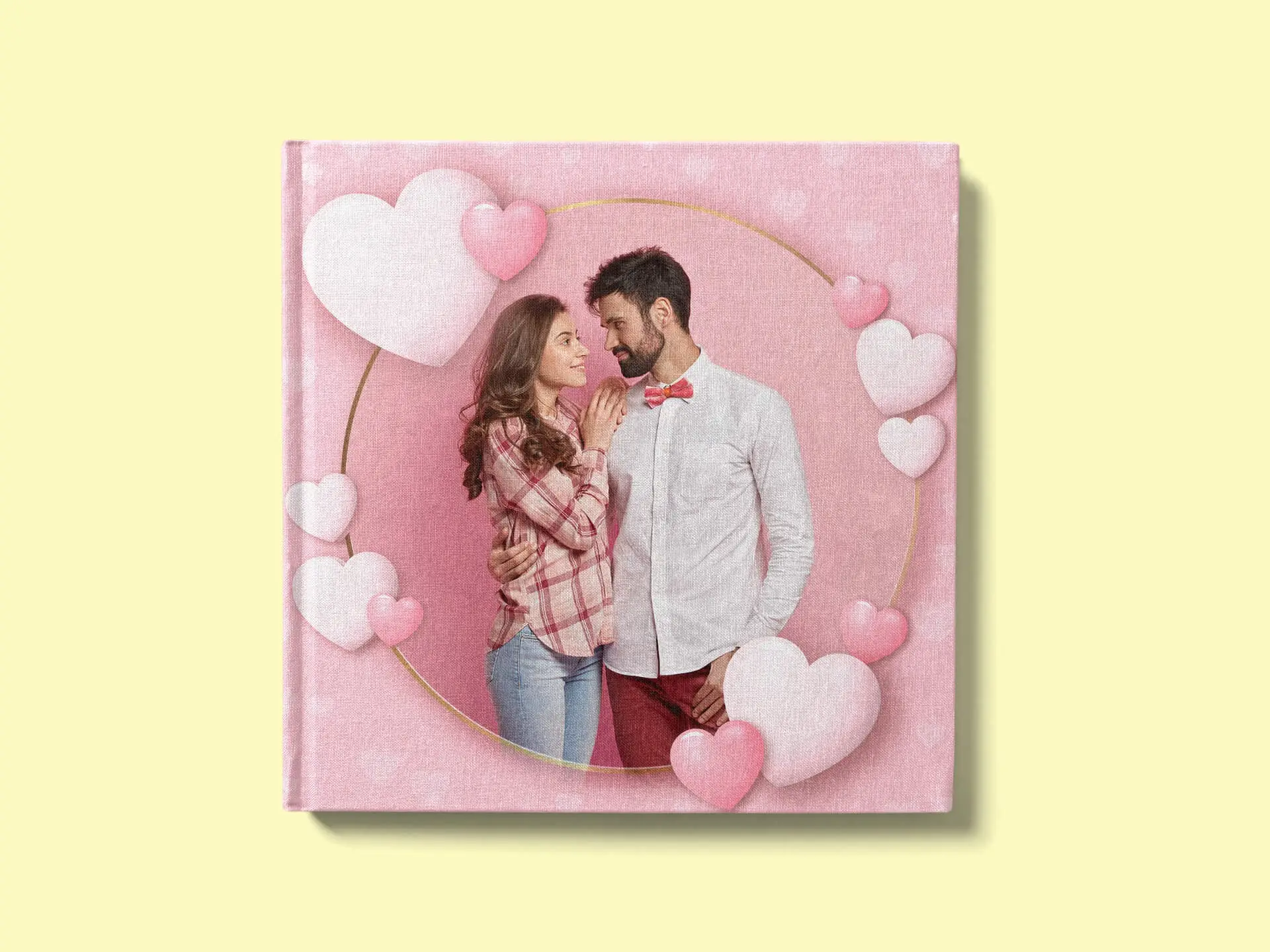 Personalized Pink Love Family Photo Book