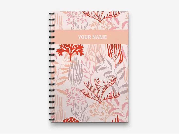 Personalized Illustration Pink Tree Diary