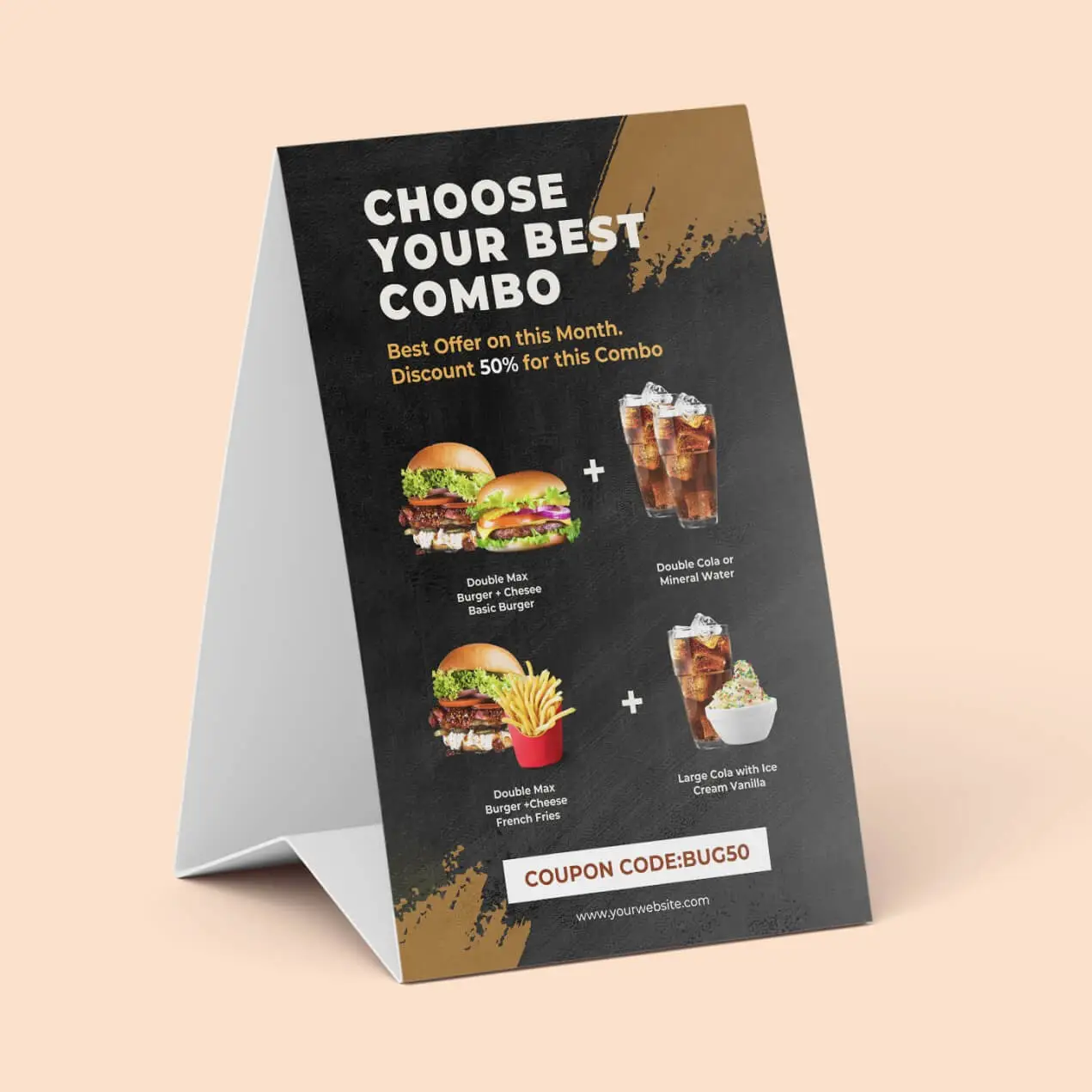 Express Delivery Custom Printed Tent Cards