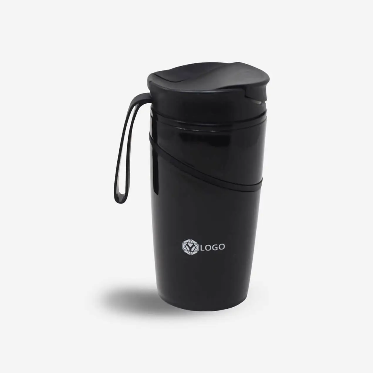 Custom Debonair Spill Free Black Mug