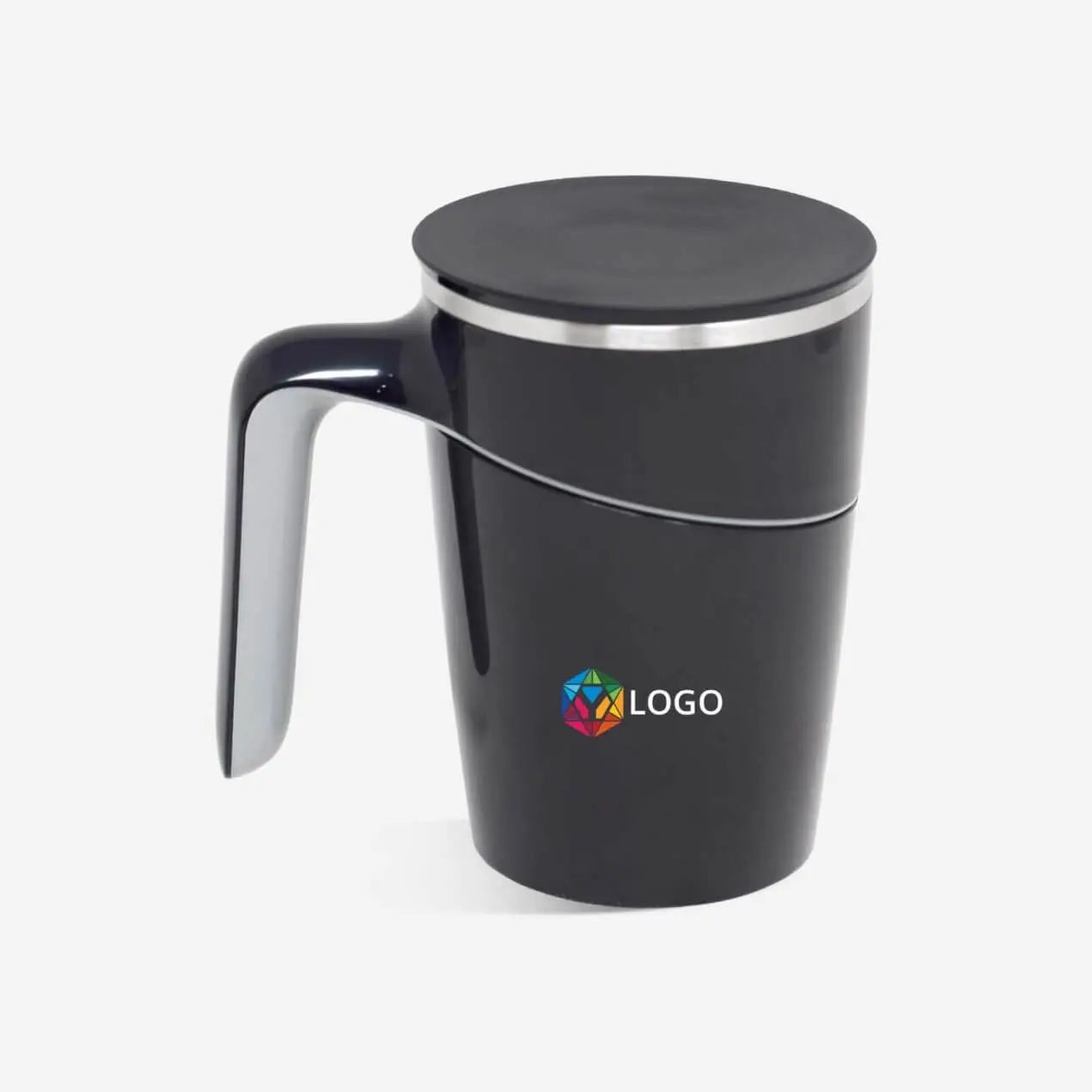 Custom Svelte Spill Free Black Mug