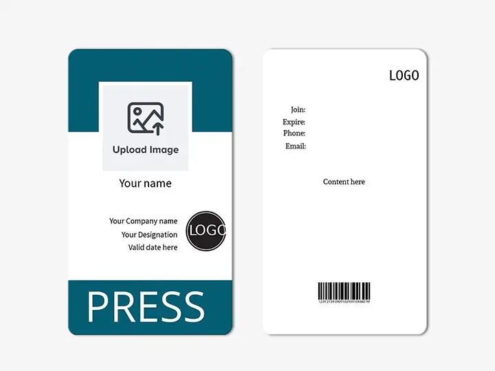 Media & Communications ID Card Design
