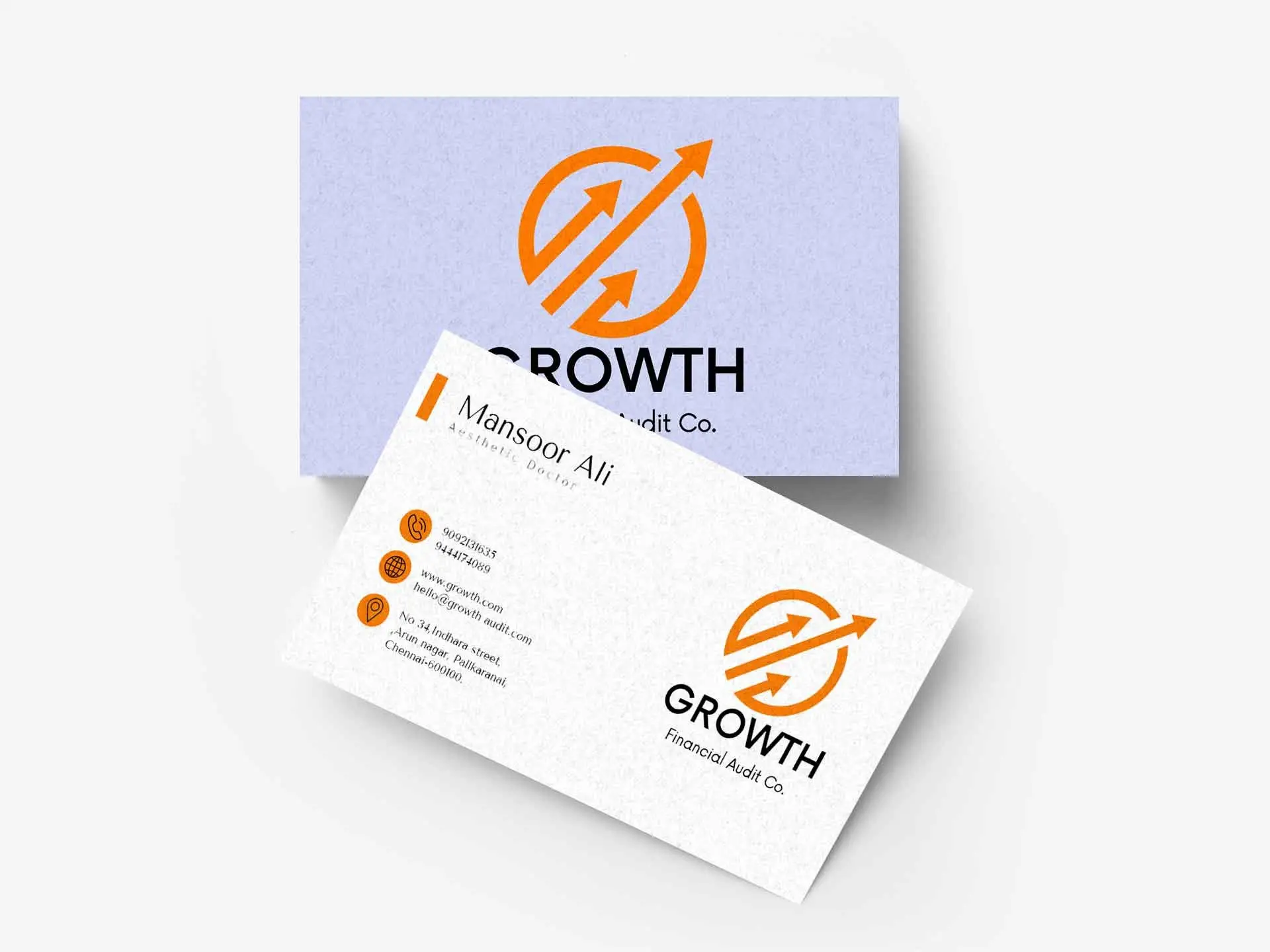 Personalized Finance Business Card Design