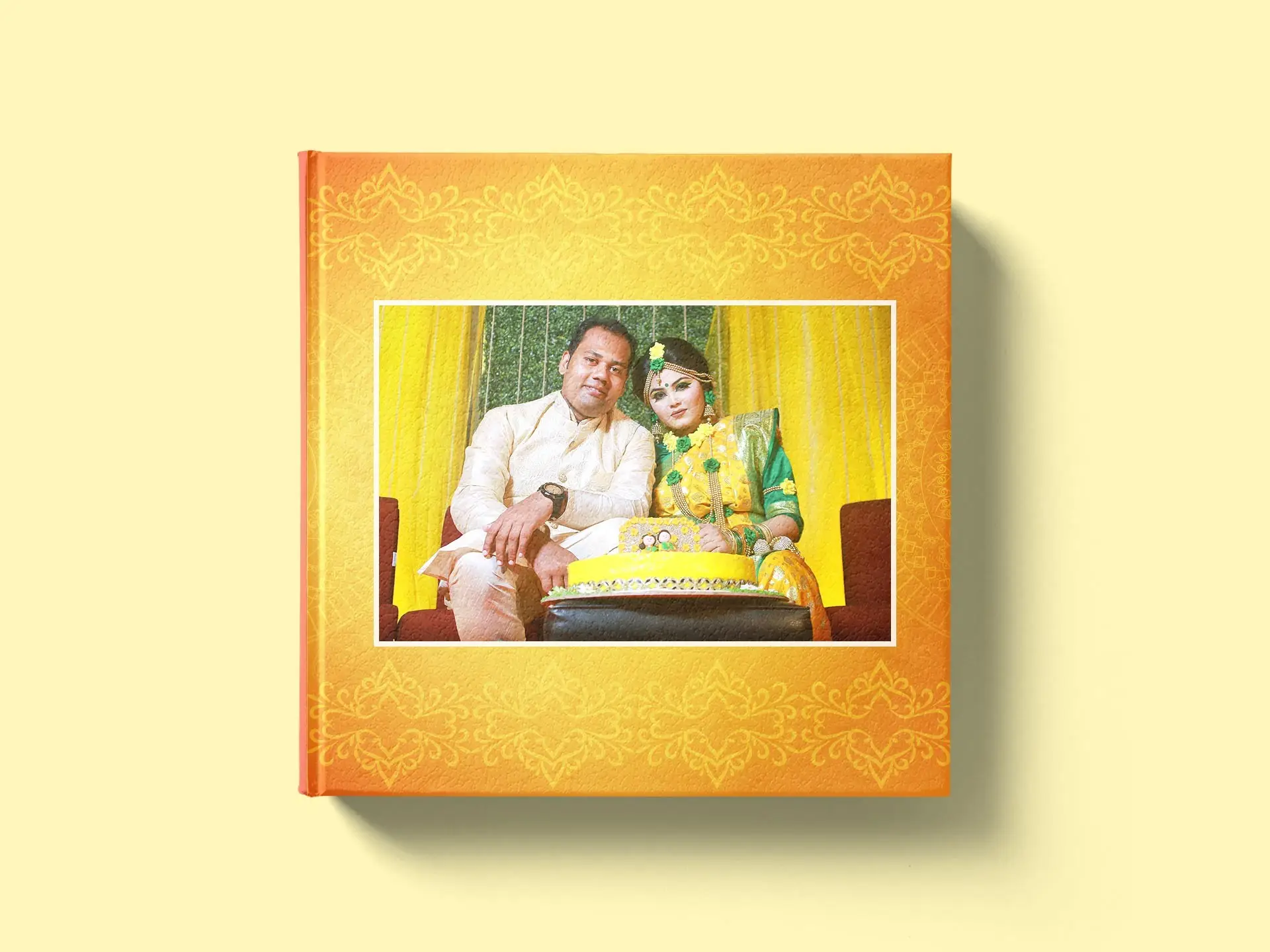Personalized Yellow Tradition Wedding Photo Book