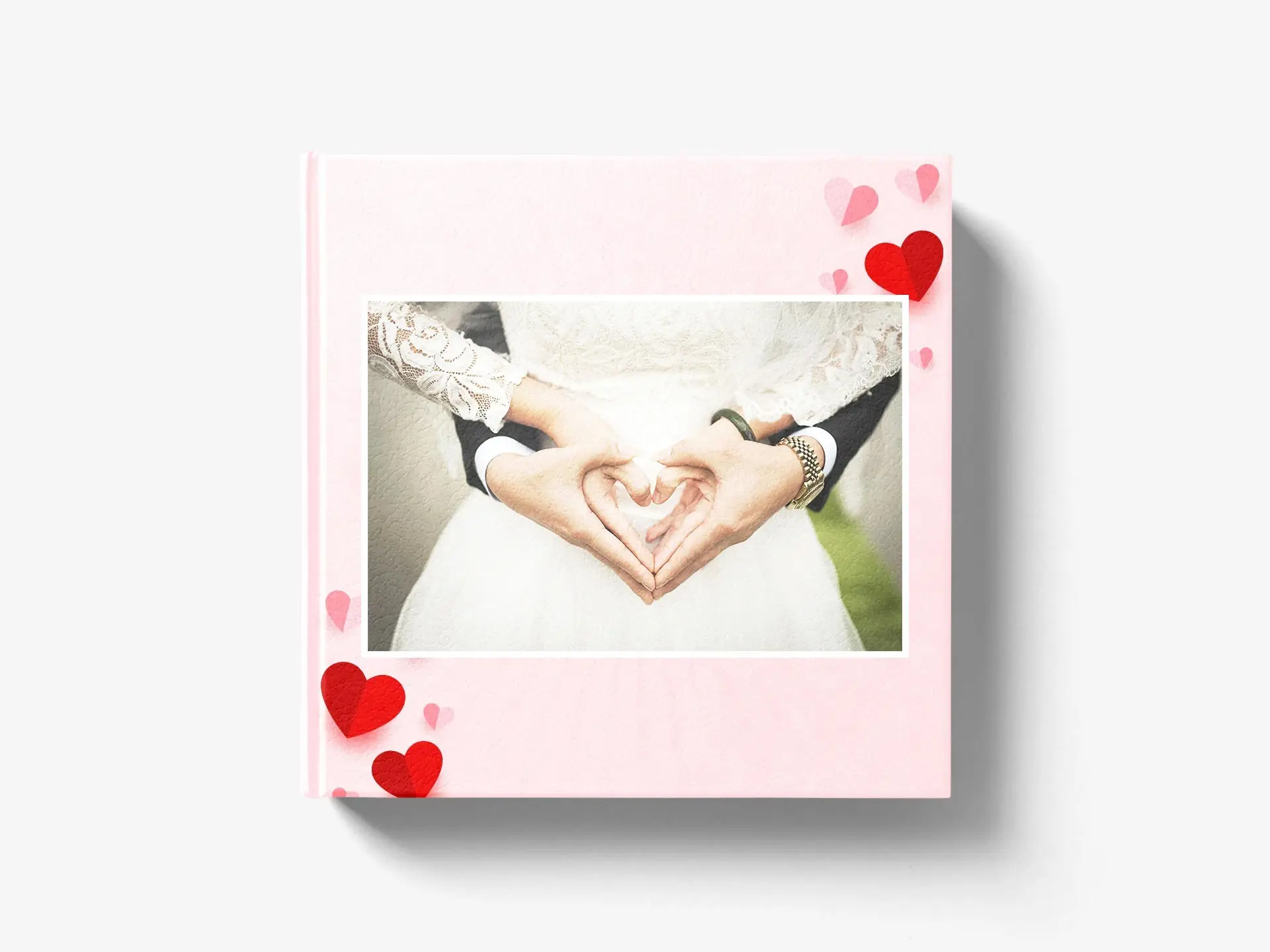 Personalized Pink Family Photo Book