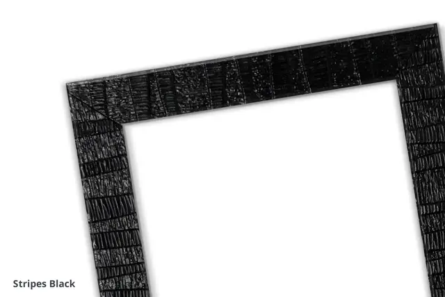 A4 Stripes Black Framed Certificates