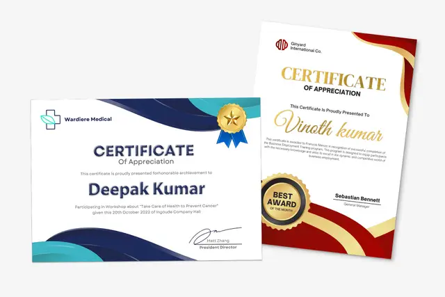 Premium Paper Certificates