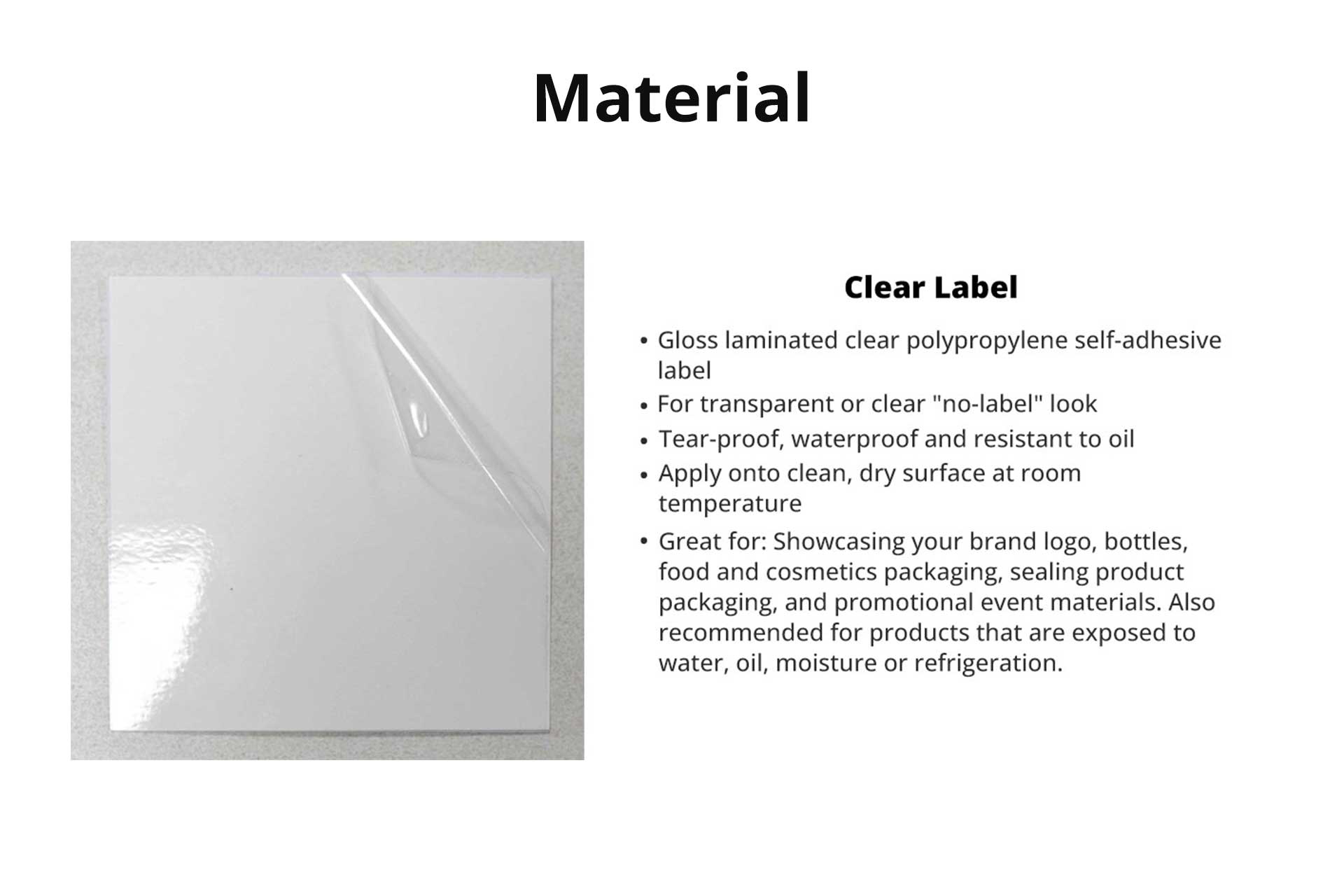 Clear Stickers - Transparent, Tear-Proof, and Durable