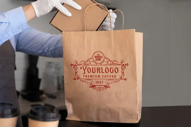 Eco-Friendly Brown Kraft Paper Bags