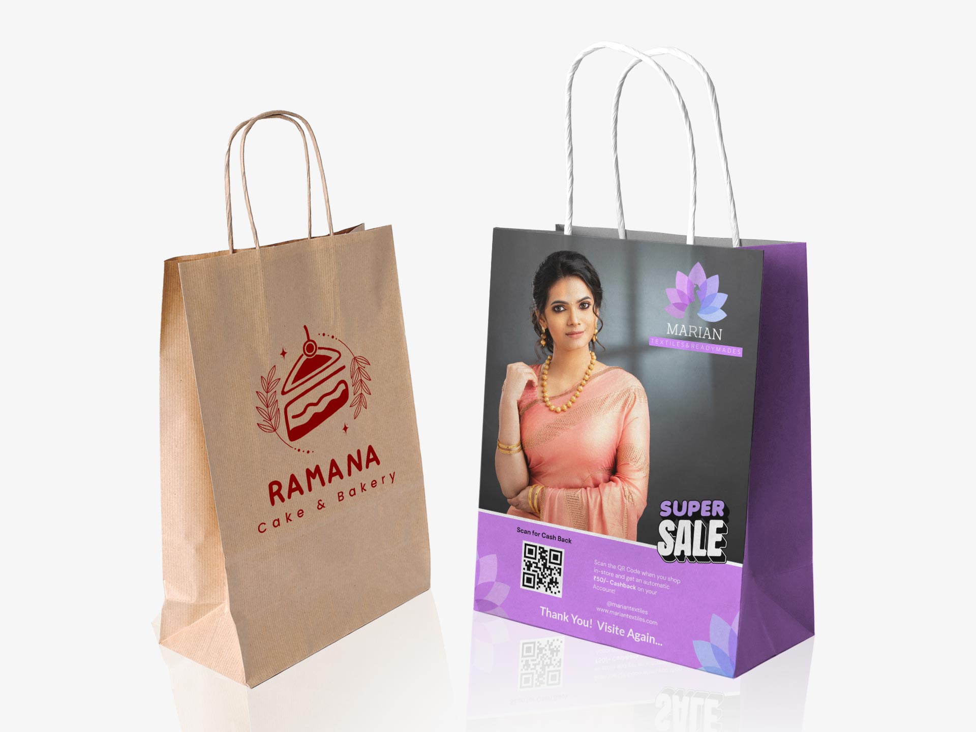 Paper Carry Bag, for Shopping, Carry Capacity : 5kg at Rs 3 / Pieces in  Ahmedabad