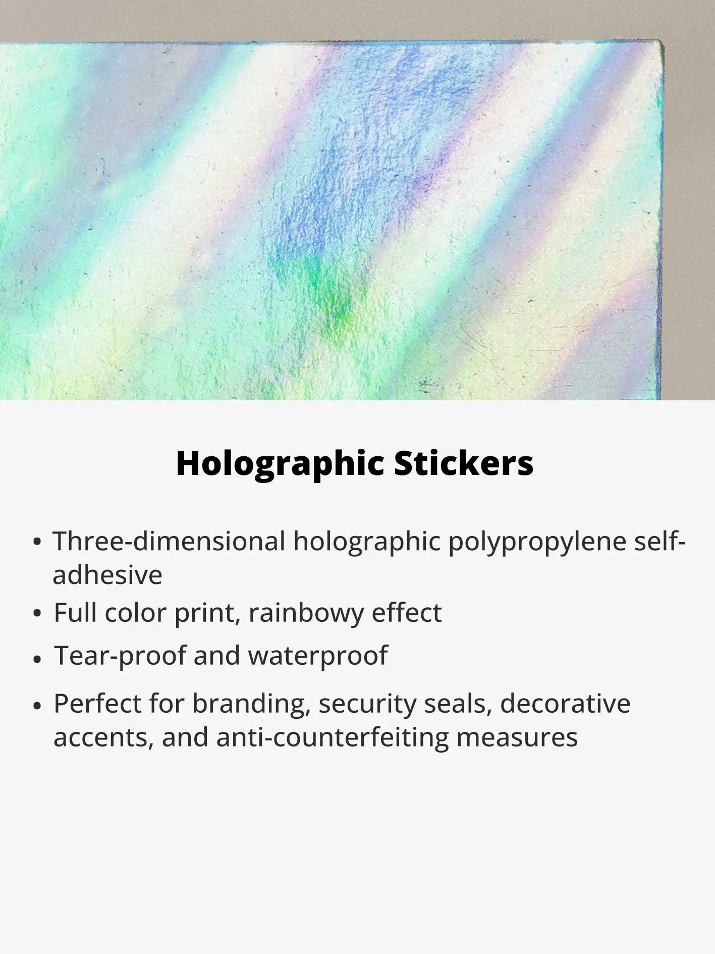 Holographics Sticker