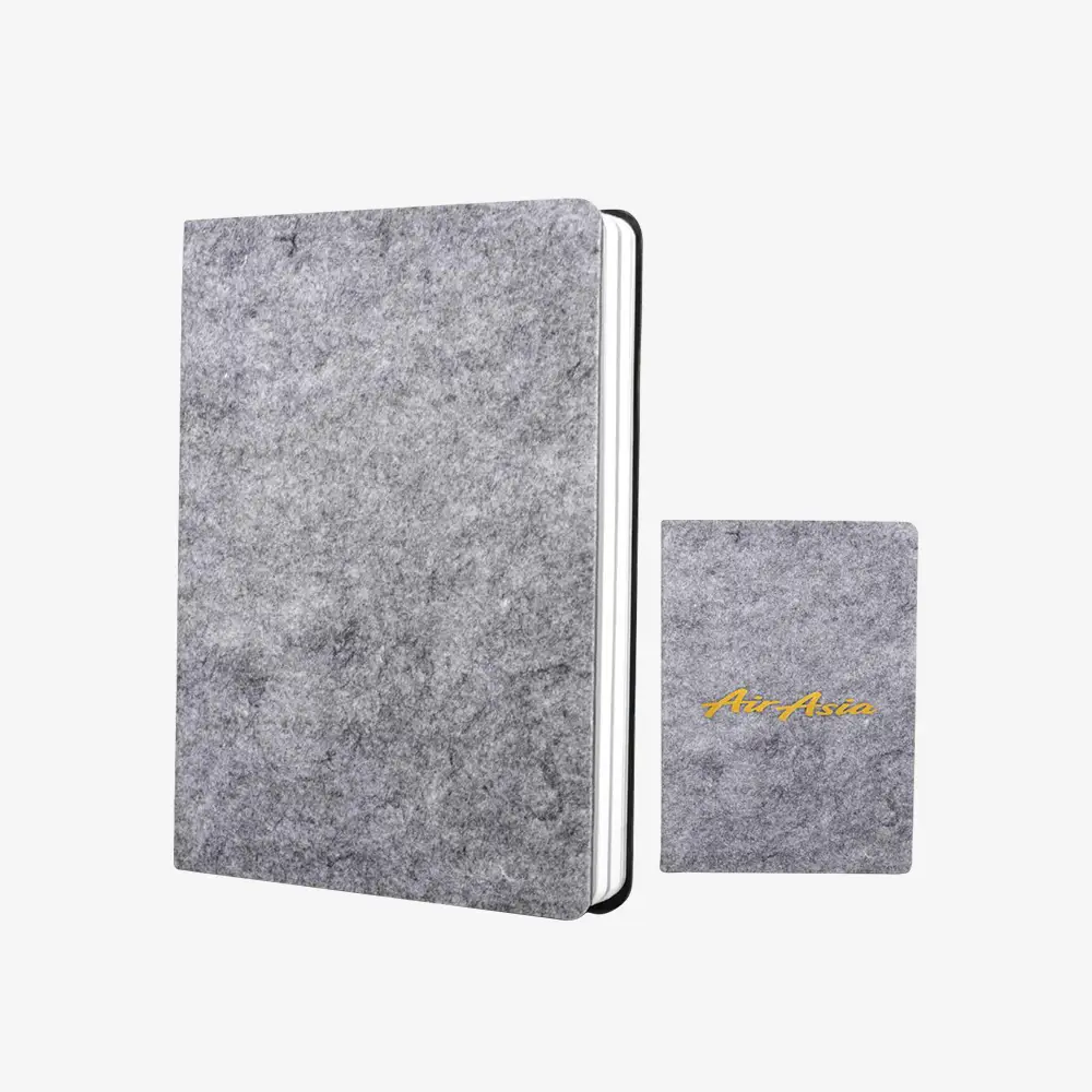 Eco felt Notebook with bookmark