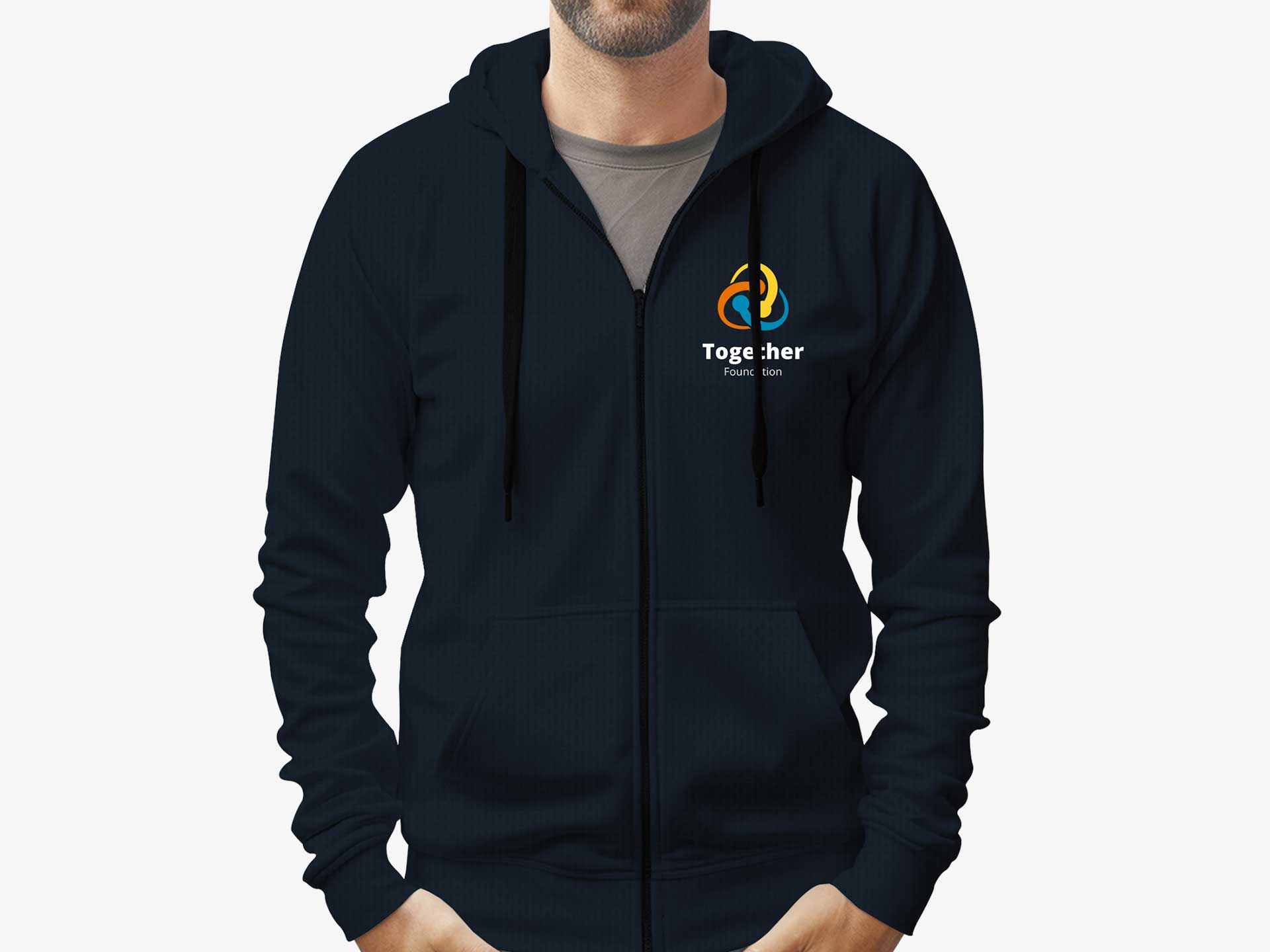 Printed discount zipper hoodies